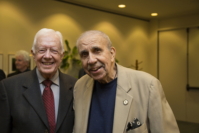 President Jimmy Carter with Harry Middleton